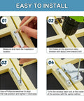 Installation steps for White Sliding Window Sash Locks 2 Pack Cam Action Sash Lock For Double Hung Windows, Keeper Replacement.