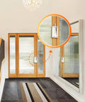 White Sliding Window Sash Locks 2 Pack Cam Action Sash Lock for double hung windows installed on wooden sliding doors