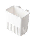 White Cutlery Drying Rack - Utensil Drainer - Cutlery Drainer for Sink with slots for air-drying cutlery and utensils.