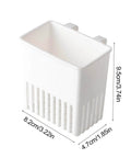 White Cutlery Drying Rack - Utensil Drainer - Cutlery Drainer for Sink with measurements 9.5cm x 8.2cm x 4.7cm