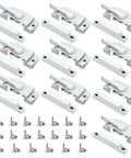 Cam Action Hook Window Sash Locks 10 Pack White Diecast Window Latches With Keeper For Sliding And Double Hung Windows Replacement Hardware