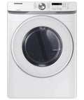 Efficient front load washer and electric dryer bundle delivers quiet performance in a compact form, featuring 7.5 cu ft dryer, VRT Plus and Sensor Dry