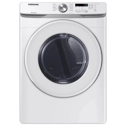Efficient front load washer and electric dryer bundle delivers quiet performance in a compact form, featuring 7.5 cu ft dryer, VRT Plus and Sensor Dry