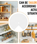 Two Pack 31 Inch EVA Lazy Susan Shelf Liners Non Adhesive Protection Mats For Cabinets Fridges Pantries Sinks Cupboards White