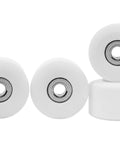 New Street Style Apex Fingerboard Wheels With 71D Urethane, 7.7mm Diameter And Ultra Spin Bearings, Made In USA, White Snow Colorway