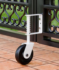 4.3 Inch Spring Loaded Gate Wheel Caster For Outdoor Gates Heavy Duty Fence Gate Wheel With Shock Absorbing Spring 200 Lbs Capacity Durable