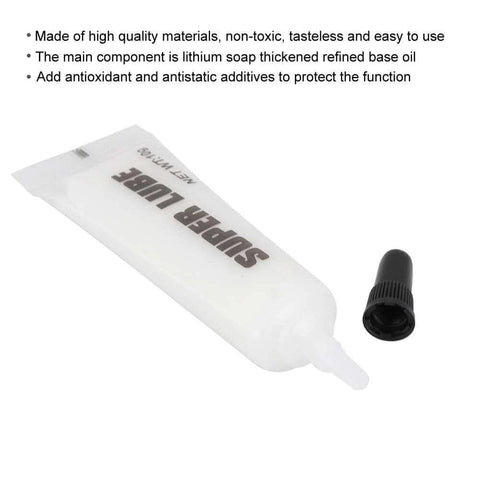 White tube of 3D Printers Lubricating Oil,White Grease for 3D Printers or Other Systems Machine Screw with black cap
