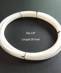 Coiled HDPE White Plastic Welding Rod 50 Feet 0.125 Inch Diameter for DIY Car Bumper Repair Water Tanks Canoes Plastic Bins
