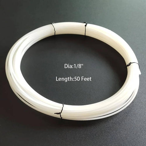 Coiled HDPE White Plastic Welding Rod 50 Feet 0.125 Inch Diameter for DIY Car Bumper Repair Water Tanks Canoes Plastic Bins