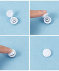 200Pcs 8 Color Hinged Screw Cap Covers Kit With Storage Box Plastic Shutter Caps 13.5mm shown in use on a blue background
