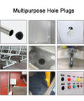 All Purpose White Hole Plugs Set Of 30 Pieces 10mm Flush Type Panel Plastic End Caps Easy Install For Furniture Fencing Posts And Pipes Fits 9.5 To 10mm Holes Waterproof Dustproof Durable Zorfeter