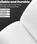 Close-up of Heavy Duty Double Sided Hook And Loop Straps Self Gripping Cable Ties Half Inch By Sixteen Feet White Quick Wrap