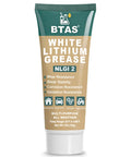 White Lithium Grease for Car Door, Bearings & Gears Lubricant Grease, 1 oz tube, NLGI 2, shown front view with features