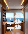 Three Pack White Marine Boat Door Catch Sets With Ball Roller Latches And Spring Back Plates for cabinets and furniture doors
