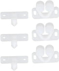 Three Pack White Marine Boat Door Catch Sets With Ball Roller Latches And Spring Back Plates