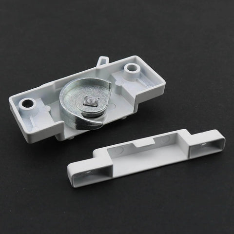 Cam action sash lock provides strong security for sliding windows, preventing intrusions and falls; durable metal crescent lock shown