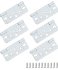 Six Pack 3 Inch Non Mortise Door Hinges With Screws Heavy Duty Stainless For Motorhome RV Camper Trailer Kitchen Bathroom White
