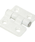 Butt Hinge White Nylon One And One Half Inch By One And Three Eighths Inch S3035 front view