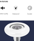 Close-up of 10 Pack White Nylon Garage Door Rollers 2 Inch With 4 Inch Stem showing waterproof, quiet, durable features.