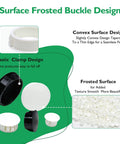 2 Inch White Nylon Hole Plugs For Round Holes, Flush Snap In Panel Inserts For Cabinets, Furniture, Cupboards, 4 Piece Set