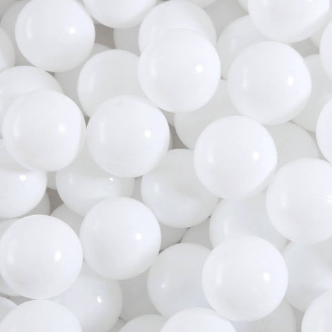 Plastic Balls for Ball Pits - Pack of 50 Hollow Balls- Safe and Exciting Playtime - Perfectly for Baby Pools, Birthday Party Decoration, White