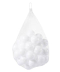 Plastic Balls for Ball Pits - Pack of 50 Hollow Balls- Safe and Exciting Playtime - Perfectly for Baby Pools, Birthday Party Decoration, White in mesh bag