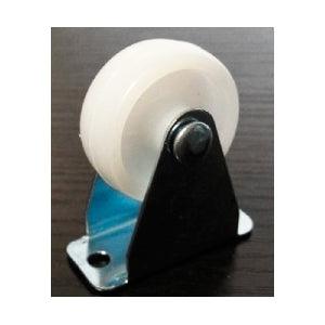 White Plastic Caster 1.25" Inch Nylon Caster wheel with Metal Plate Zinc Plating-Pack of 10 - VXB Ball Bearings