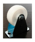 100-Pack White Plastic Caster 1.25" inch Caster wheel - Metal Plate Zinc Plating designed for smooth motion and stable alignment