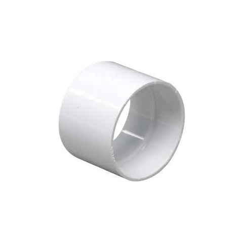 Central Vacuum Stop Coupling Plastic Fitting White Easy Install No Fuss Central Vacuum Accessory That Reduces Ridged Surfaces