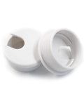 2 Pack 1.5 Inch Desk Grommet Cable Hole Cover For Wire And Cord Organization White Plastic