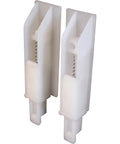 White Plastic Sliding Panel Door Bottom Guides For Glide All Systems Three Sixteenths Inch Insert Tip Into Three Sixteenths Inch Channel