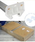 12 Pack Plastic Drawer Guides Center Mount Rails And Brackets White Replacement Parts For Dresser Cabinet Installation