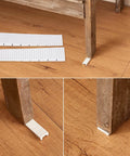 12 Pack White Multi Purpose Furniture Plastic Shims For Leveling And Stabilizing Heavy Objects, cut to fit wood floor view