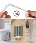 12 Pack White Multi Purpose Furniture Plastic Shims For Leveling And Stabilizing Heavy Objects Cut To Fit Size 3.86 By 0.31 Inches Extreme Weight Capacity Wedges Ideal For Toilets Tables Doors Windows Sheds And More displayed