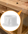 Assorted White Plastic Hole Plugs Set Of Four Sizes One Quarter Inch Five Sixteenths Inch Three Eighths Inch One Half Inch