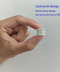 Hand holding a single White 30 Pack 13mm Plastic Hole Plugs For 12 To 13mm Holes Fits Half Inch Openings