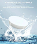White 3/8 Inch Plastic Hole Plugs For Panels Cabinets Fencing And Pipes Flush Snap In Locking End Caps 10 Mm Hole Fit 13 Mm Cap 60 Pack Nylon RoHS Compliant BOPOREAE shown in water splash