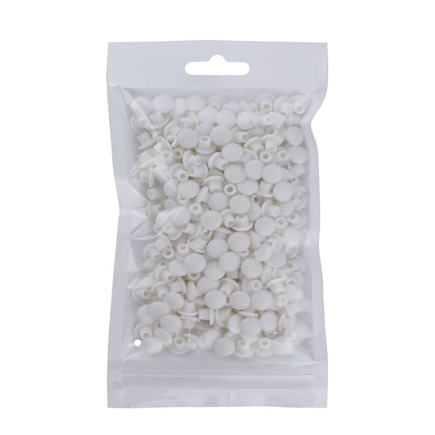 White 5mm Plastic Hole Plugs Pack Of 300 Button Top Screw Covers For Cabinets Cupboards Shelves Bookcases And Furniture