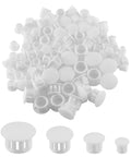 Assorted White Plastic Hole Plugs Set Of Four Sizes One Quarter Inch Five Sixteenths Inch Three Eighths Inch One Half Inch No Fuss Flush Snap In Locking Caps For Furniture Post Tubes 200 Count