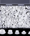 Screw Hole Plugs Pack Of 200 White Plastic Round Button Covers For Cabinets Cupboards And Shelves Multiple Size For Quick Concealment And A Neat Clean Look