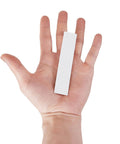 12 Pack White Multi Purpose Furniture Plastic Shims For Leveling And Stabilizing Heavy Objects, cut to fit 3.86 x 0.31 inch shim in hand