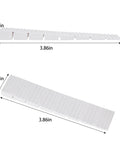 12 Pack White Multi Purpose Furniture Plastic Shims For Leveling And Stabilizing Heavy Objects Cut To Fit Size 3.86 By 0.31 Inches