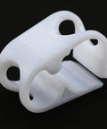 Close-up of LUORNG Flow Control Hose Clamp Set 4 Pieces For 1/4 To 1/2 Inch Tube OD Adjustable Plastic Tube Clamp