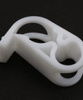LUORNG Flow Control Hose Clamp Set 4 Pieces For 1/4 To 1/2 Inch Tube OD Adjustable Plastic Tube Clamp White
