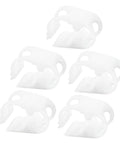 5 Pack Adjustable Tube Clamps For One Eighth To One Quarter Inch Tubing OD Plastic Hose Clamps White Ideal For Laboratory Flow Control And Pinch Valve Shut Off Clamps With Durable Wear Resistant POM Construction And Compact Size