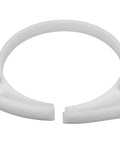 Snapper Hose Clamps Adjustable Diameter 2.259 To 2.582 Inches POM White Pack Of 100 Quick Ratcheted Closure