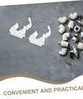 35 Piece Pipe Clamp Buckle Repair Kit For Water Pipes And Hoses, Heavy Duty PVC Clamp Set For Outdoor Retractable Pipes, White
