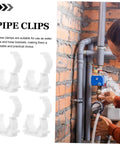 35 Piece Pipe Clamp Buckle Repair Kit For Water Pipes And Hoses, Heavy Duty PVC Clamp Set for outdoor pipe installation