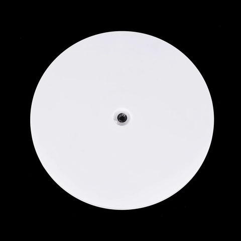 12 Inch Rotating Swivel Turntable With Steel Ball Bearings For Kitchen Corner Cabinets White Plastic Base Top View