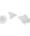 50 Pack White Rubber Door Silencers For Metal And Wood Doors Hinge Outlet Bumpers Soft Close Dampers For Door Frames